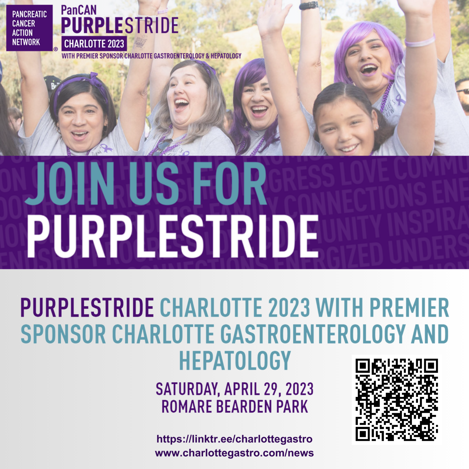 Charlotte Gastro sponsors Pancreatic Cancer Action Network’s PurpleStride 2023